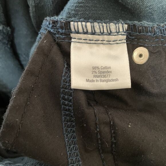St. John's Bay Corduroy Pants Dark Blue Teal‎ Women's Size 14 Straight Leg - Picture 6 of 9